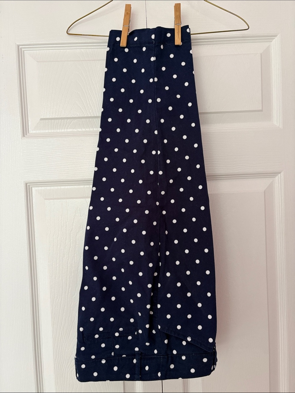 St. John's Bay Navy Blue Polka Dot Capris